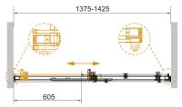 Дверь в проём STYLUS-SOFT-BF-1-140-C-Cr 1400x1950 Cezares