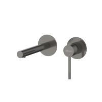 Смеситель для раковины встраиваемый  с внутренней частью, без донного клапана RELAX-BLI2-2-GM-W0 оружейная сталь   Cezares