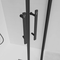 Душевой угол раздвижной E2-B-12090-01-C9 1200х900x1950 Цвет профиля Чёрный
матовый Стекло  Прозрачное Veconi