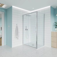 Душевой угол раздвижной E1-SP-CH-10090-01-C9 1000х900x1950 Цвет профиля Хром Стекло  Прозрачное Veconi