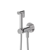 Гигиенический душ со смесителем,с прогрессивным картриджем  LEAF-DIF-01 Хром ручка  Хром Cezares