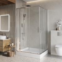 Душевой уголок прямоугольный LUCE-AH-22-120/115-C-Cr 1200x1150x1950 BelBagno