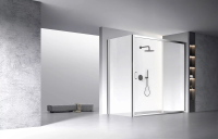 Душевой угол раздвижной прямоугольный RV060-190120-01-C5 1900х1200х1950 Цвет профиля Хром Стекло Прозрачное Veconi