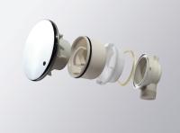 Поддон акриловый, ассиметричный радиальный, R-550 TRAY-A-RH-120/100-550-15-W-L 1200x1000x150 Cezares