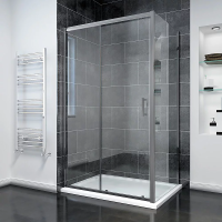 Душевой угол раздвижной прямоугольный RV055GM-140100-01-C8 1400х1000х1950 Цвет профиля Оружейная сталь Стекло Прозрачное Veconi