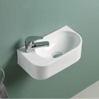 Раковина керамическая, накладная VBS-506L белый 400x215х120 VINCEA