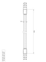 Душевой шланг PVC, 180 см 180 см CZR-FMD-180-01 Хром   Cezares