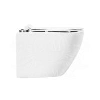 Сиденье для унитаза с микролифтом из дюропласта, быстросьемное с металлическим креплением AM2111SC RIMINI 450x360x37 ART&MAX