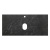 Столешница из керамогранита под накладную раковину 1000x460х20 мм KEP-100-MNO Marmo Nero Opaco (Чёрный матовый мрамор) BELBAGNO