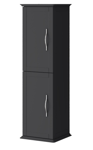 Колонна подвесная с двумя распашными дверцами, реверсивная TIFFANY 34x32x114 Nero grafite 54964 CEZARES