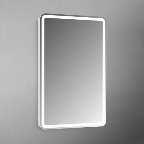 Зеркало с встроенным светильником и кнопочным выключателем SPC-MAR-500-800-LED-BTN, 12W, 220-240V, 500x30x800   BELBAGNO